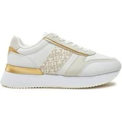 Laisvalaikio batai Tommy Hilfiger Lux Monogram Runner FW0FW08387 Balta