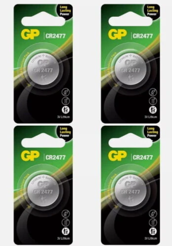 GP elementai CR2477, LITHIUM 3V, 4 vnt