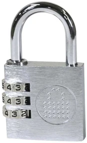 lockncharge LNC10168, Conventional padlock, Combination lock, Storage locker, Pilkas, Metal, U-shaped