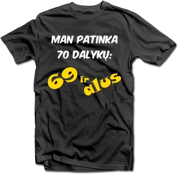 Marškinėliai "70 dalykų"