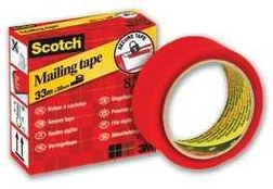 *Apsauginė juosta Scotch, 35mmx33m, raudonos spalvos