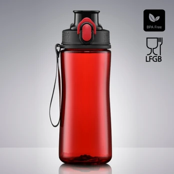 Gertuvė COLORISSIMO TRITAN, plastikinė (580 ml, raudonos sp.)