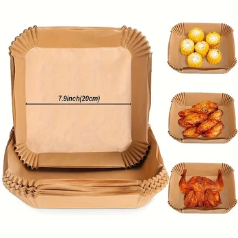 20 cm karšto oro gruzdintuvės popierinės formelės, 20cm-50pc
