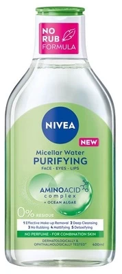 Valomasis micelinis vanduo Nivea Micellar Water Purifying moterims, 400 ml