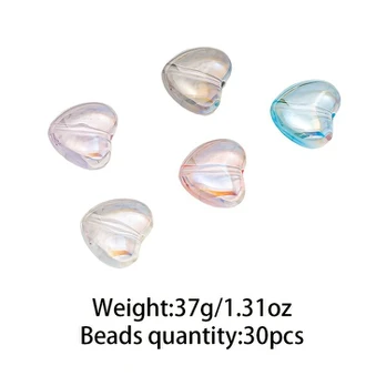 Karoliukai, 30 vnt., Mixed Colors (random Colors)-30pcs