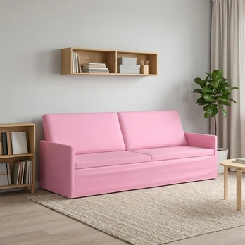 3 vietų sofa Rožinė 220 x 81 x 82 cm Audinys