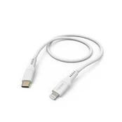 Hama Flexible, USB-C - Lightning, 1,5m, silikon, balta