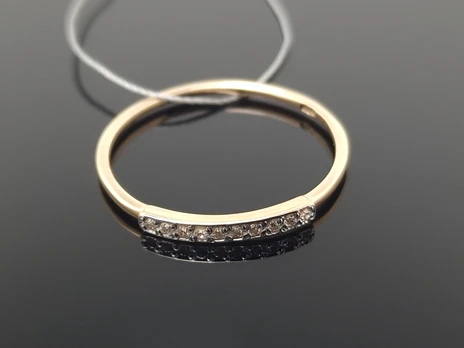 Best Diamonds Auksinis žiedas su briliantais