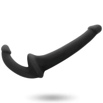Dvigubas dildo ADDICTED TOYS STRAPLESS STRAP ON BLACK