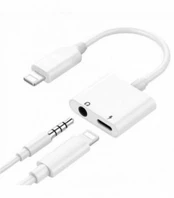 Adapteris bluetooth ADP13 iš Lightning į Lightning + 3,5mm baltas