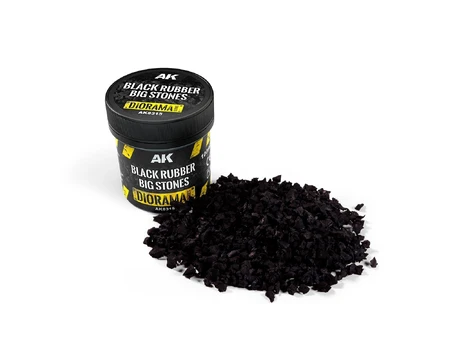 AK Interactive - Juodas Rubber Big Stones, AK8315