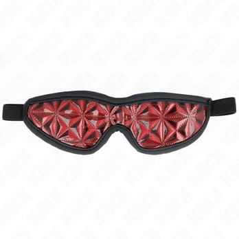 Kink Masked Allure KINK - Raudonas DIAMOND PATTERN HEADBAND 20.5 x 6 CM