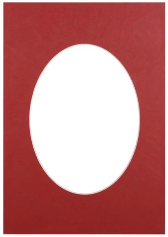 Passepartout 15x21, brick oval