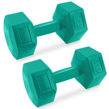 Šešiakampių hantelių rinkinys 2x5 kg Spokey MONSTER