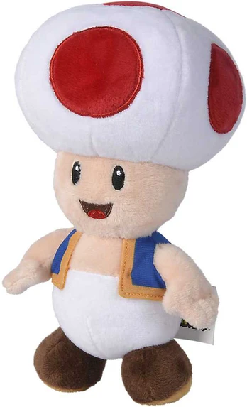 Super Mario Toad maskotė 20 cm