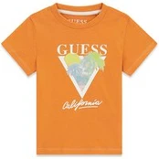Guess Marškinėliai N6GI10 K8HM4 Oranžinė Regular Fit