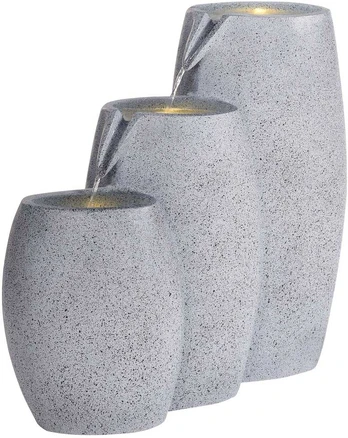 Beliani Sodo fontana LED ARKLE pilka