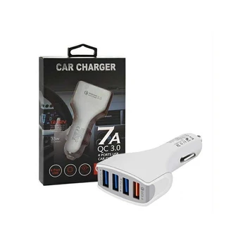 Automobilinis įkroviklis 4X USB, 7A