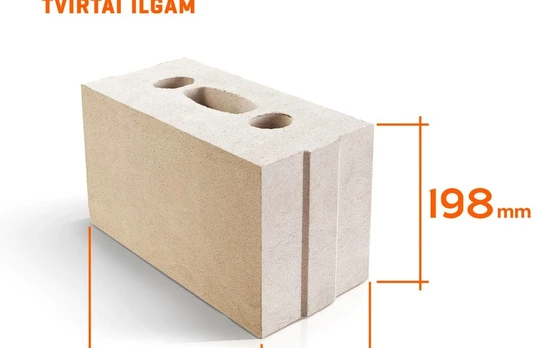 Mūro blokas ARKO M12, Matmenys 340 x 120 x 198 mm