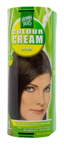 HENNAPLUS Colour Cream dažantis kremas plaukams spalva ruda 4