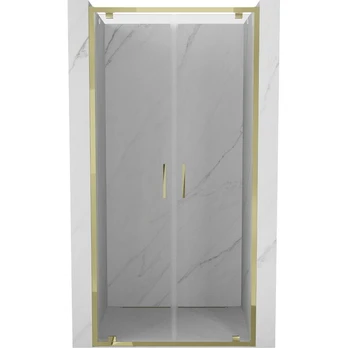 Dušo durys Mexen Exo, varstomos, 80 cm, transparent/gold