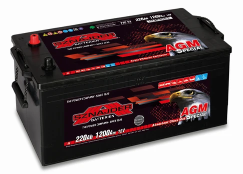 AKUMULIATORIUS SZNAJDER SPECIAL AGM 12V/210AH/1350 A EN 72002