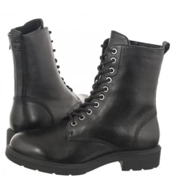 Tamaris Czarne 1-25218-41 003 Black Leather (TM462-a) batai