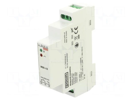 Relay: installation | bistable | SPDT | Ucoil: 230VAC | WBI | 16A | IP20