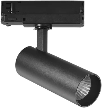 20W LED trifazis bėginis šviestuvas PLANE, juodas, CCT