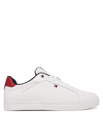 Tommy Hilfiger Laisvalaikio batai Lightweight Pinperf Lth Sneaker FM0FM05981 Balta