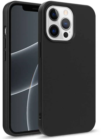 Topt Back Dėklas Matinis skirtas Apple iPhone 17 PRO juodos spalvos
