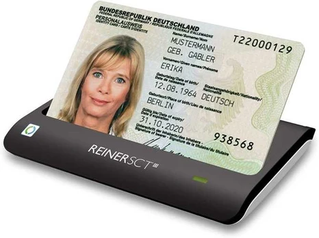 Ecost prekė po grąžinimo Reiner SCT cyberJack RFID Basis nPA Smart Card Reader eID BSI-Certified wit