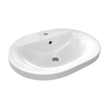 Įleižiamas praustuvas Ideal Standard Connect Oval 55x43 cm, balta. E503901