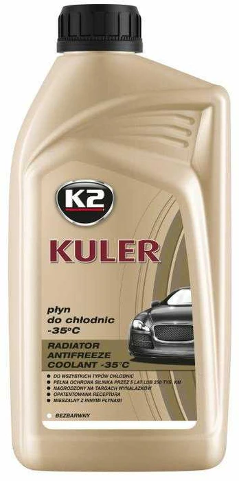 K2 PŁYN DO CHŁODNIC BEZBARWNY KULER -35C 1L
