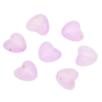 Akriliniai karoliukai, 100 vnt., Violetinė