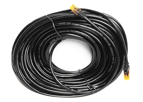 LTC CAT6E su RJ45 jungtimis, 15m, juodas