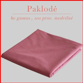 100 proc. medvilnės paklodė - 260x240cm.