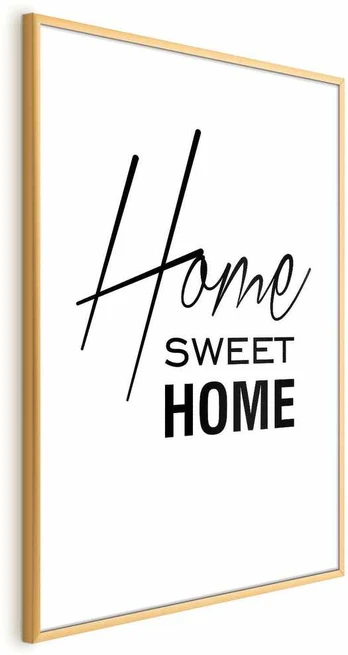 Artgeist Plakatas - Juodas and Baltas: Home Sweet Home