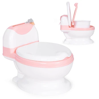 Naktipuodis EcoToys, balta/rožinė