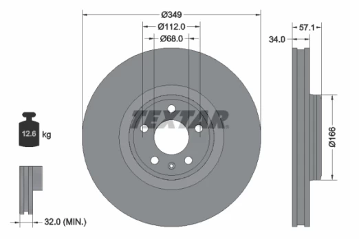 TEXTAR 92289305 Brake Disc