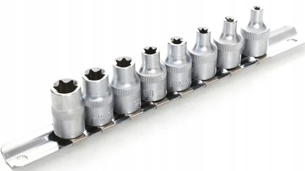 Komplekt 8 vnt. Torx antgalių 3/8"