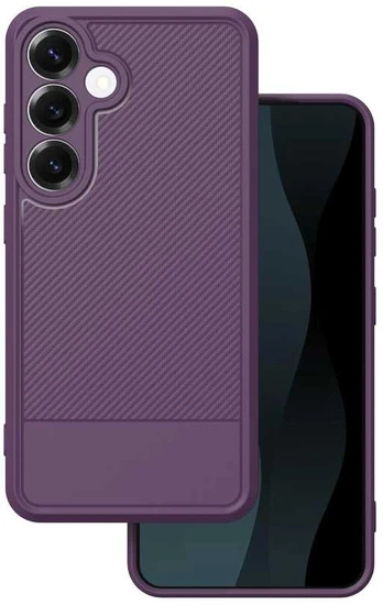 Dėklas Telforceone Simple Carbon case for Samsung Galaxy S25 FE violetinė