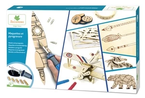 Medinių figūrų gaminimo rinkinys Sycomore Pyrography CRE5191, ruda