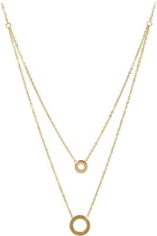 Troli Double Gold Plated Necklace kaina