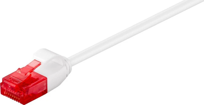MicroConnect U/UTP CAT6A Slim 1M Baltas