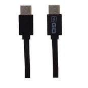 USB kabelis 2GO USB-C - USB-C 1 m Juodas (795849)
