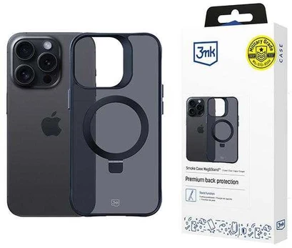 3MK Smoke Case iPhone 15 Pro Magsafe & Stand