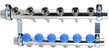 Watts Manifold 6 kredse m/flowmeter