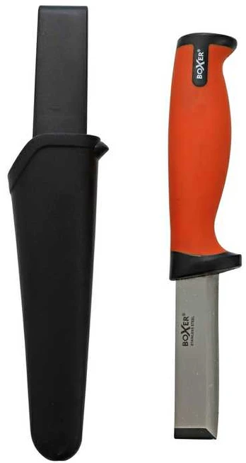 BOXER Boxer® stemmejernskniv med skede - rustfri