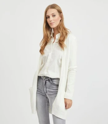 Megztinis moterims Vila Clothes, baltas